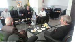 جلسه مدیر حج و زیارت استان با شرکت مرکزی کارگزاران پیرامون اربعین 95
